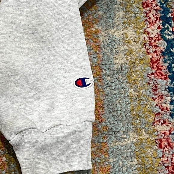 Vintage Champion Gray 1990s Bay Academy Athletics Crewneck Pullover Sweatshirt - Picture 3 of 5